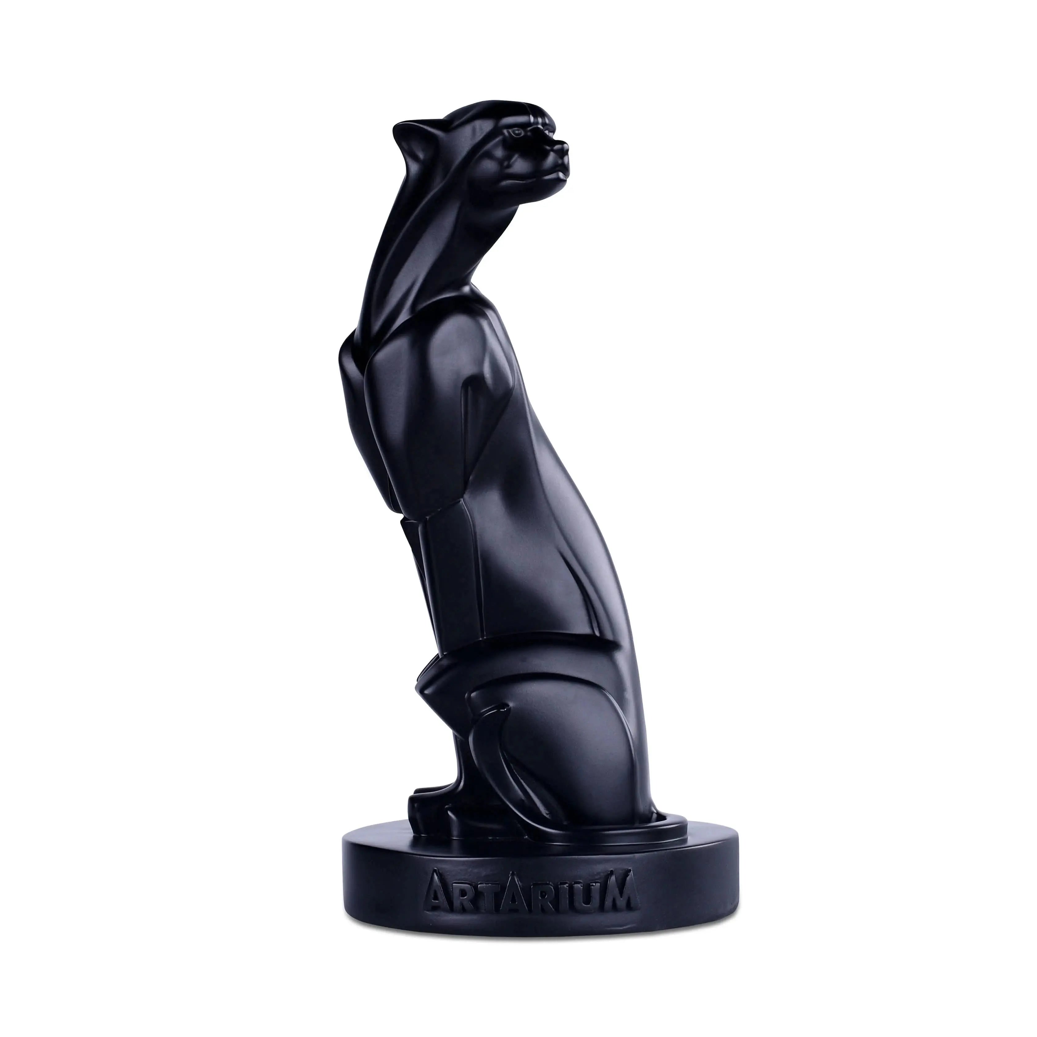 Abstract Art Sitting Panther Figurine theartarium